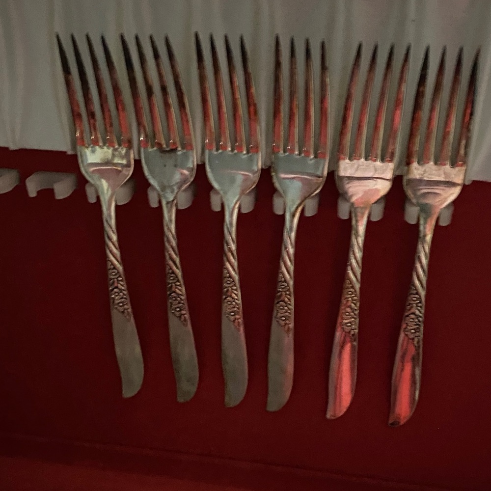 Elegant Silver Fork Set